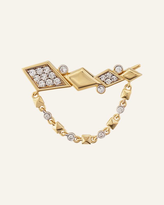 Rita Fine Jewelry Bloom Chain Ear Küpe