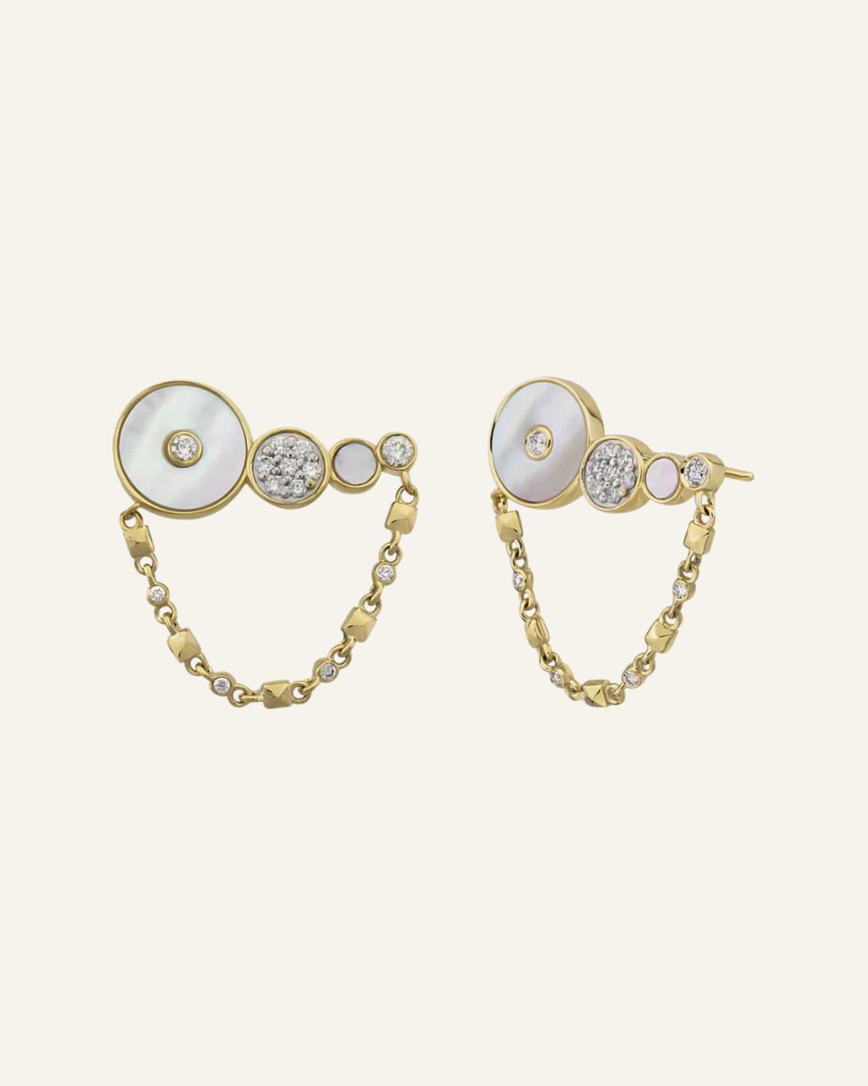 Rita Fine Jewelry Circular Pearl Küpe